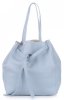 Bőr táska shopper bag Genuine Leather égszínkék 1158